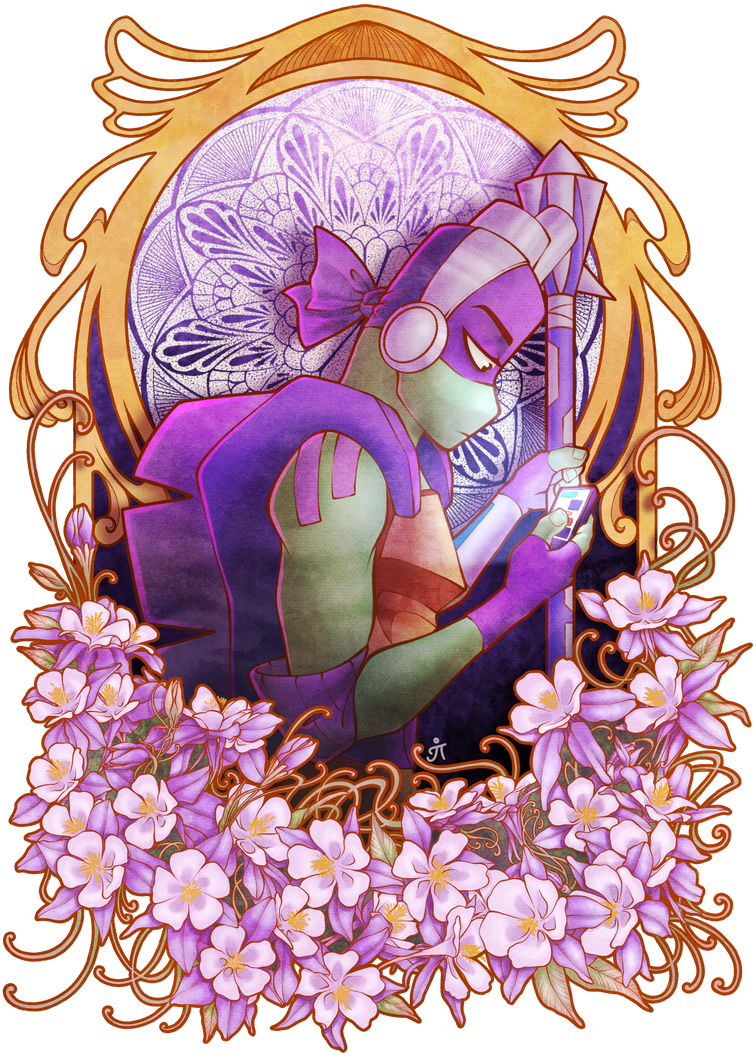 Art Nouveau Donnie || ROTTMNT fanart by IzARTela on DeviantArt