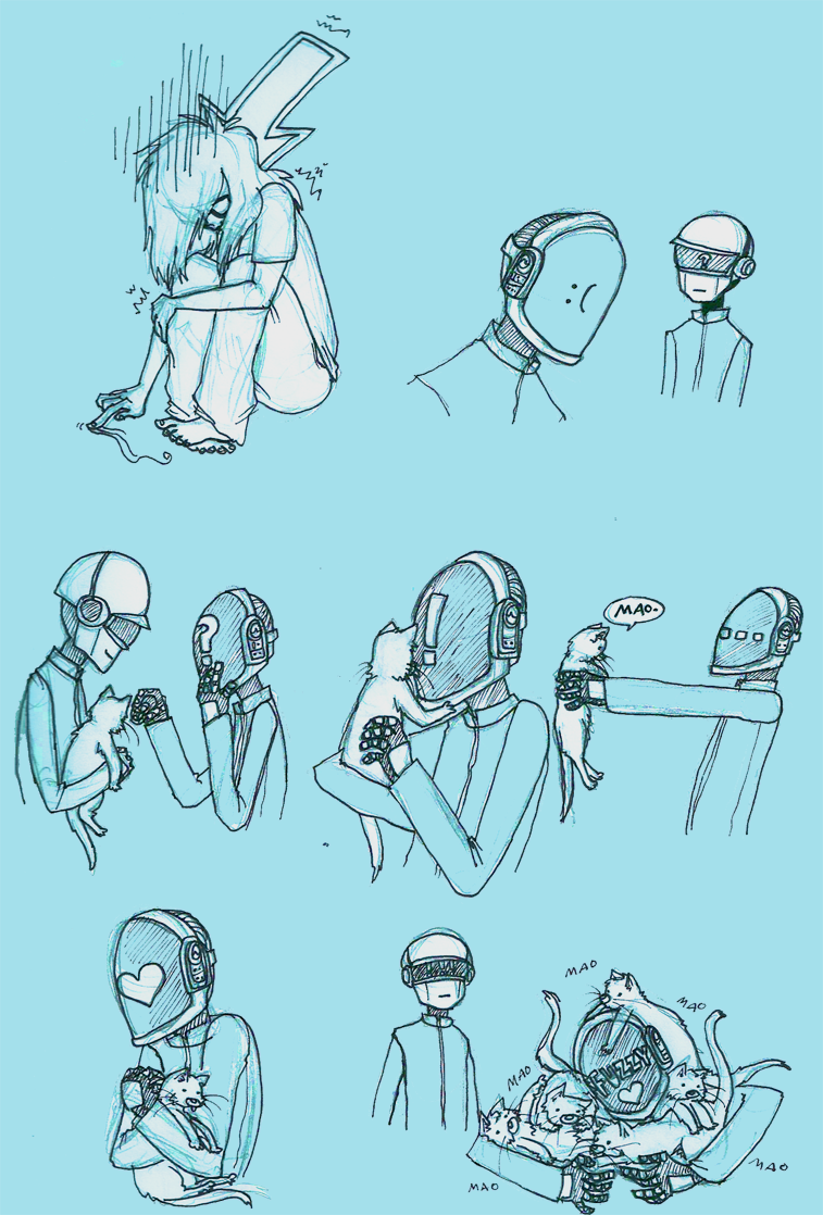 Daft Punk Slash Fan Art