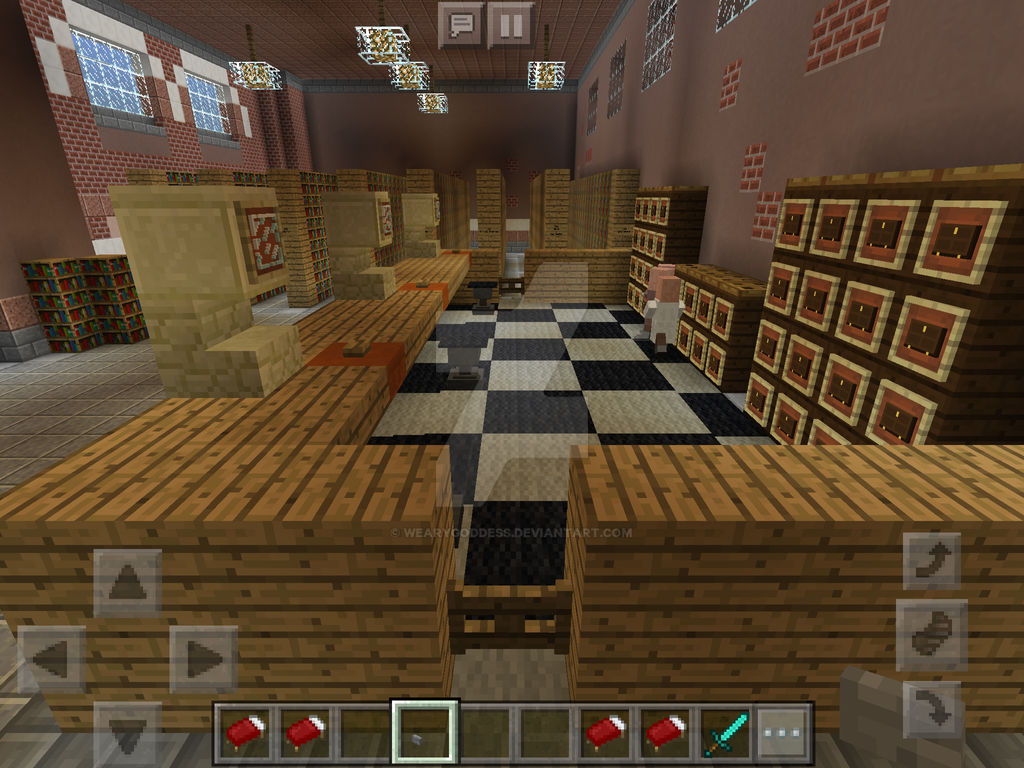 Library Front Desk Minecraft Minecraft Library Front Desk by Wearygoddess on DeviantArt