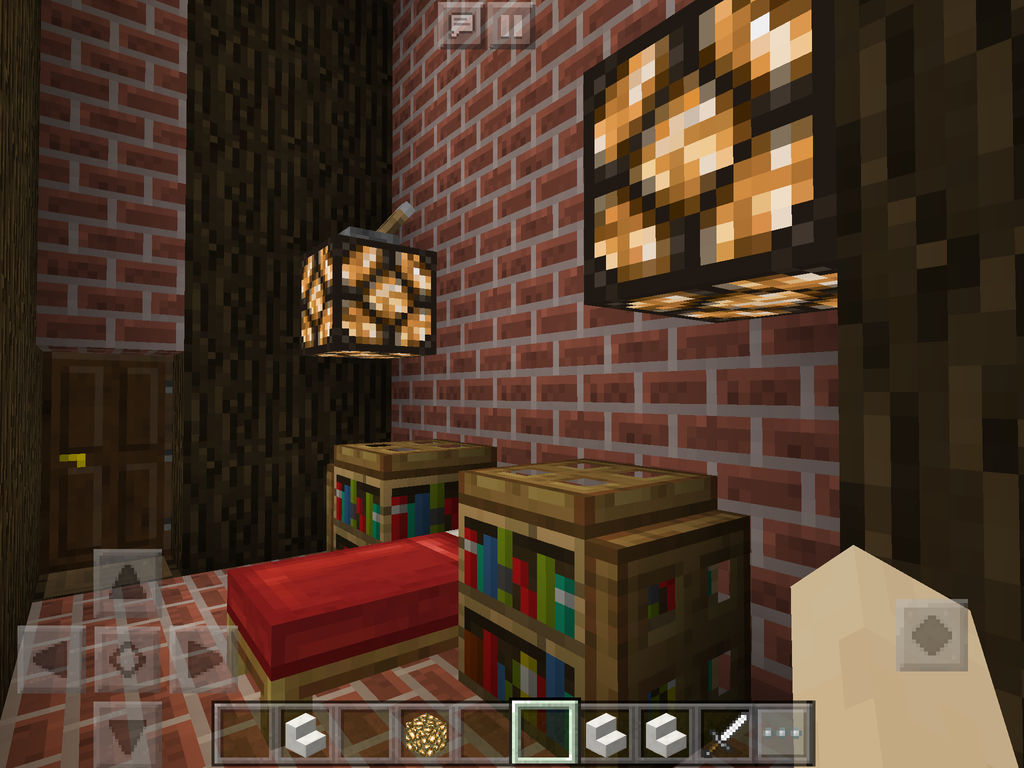 Minecraft Big Brick House Bedroom By Wearygoddess On Deviantart