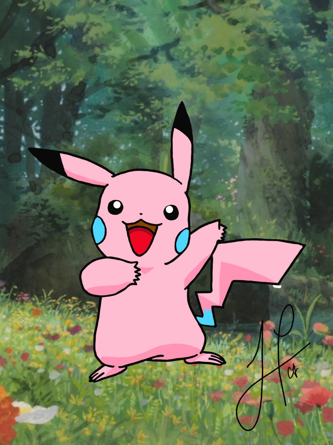 Pinkachu by JunPac on DeviantArt