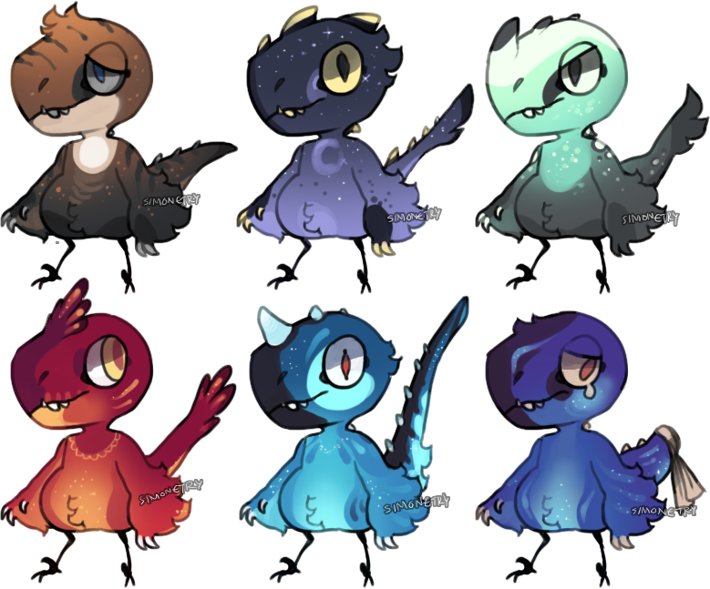 Chibi velociraptors, CLOSED by Simonetry on DeviantArt