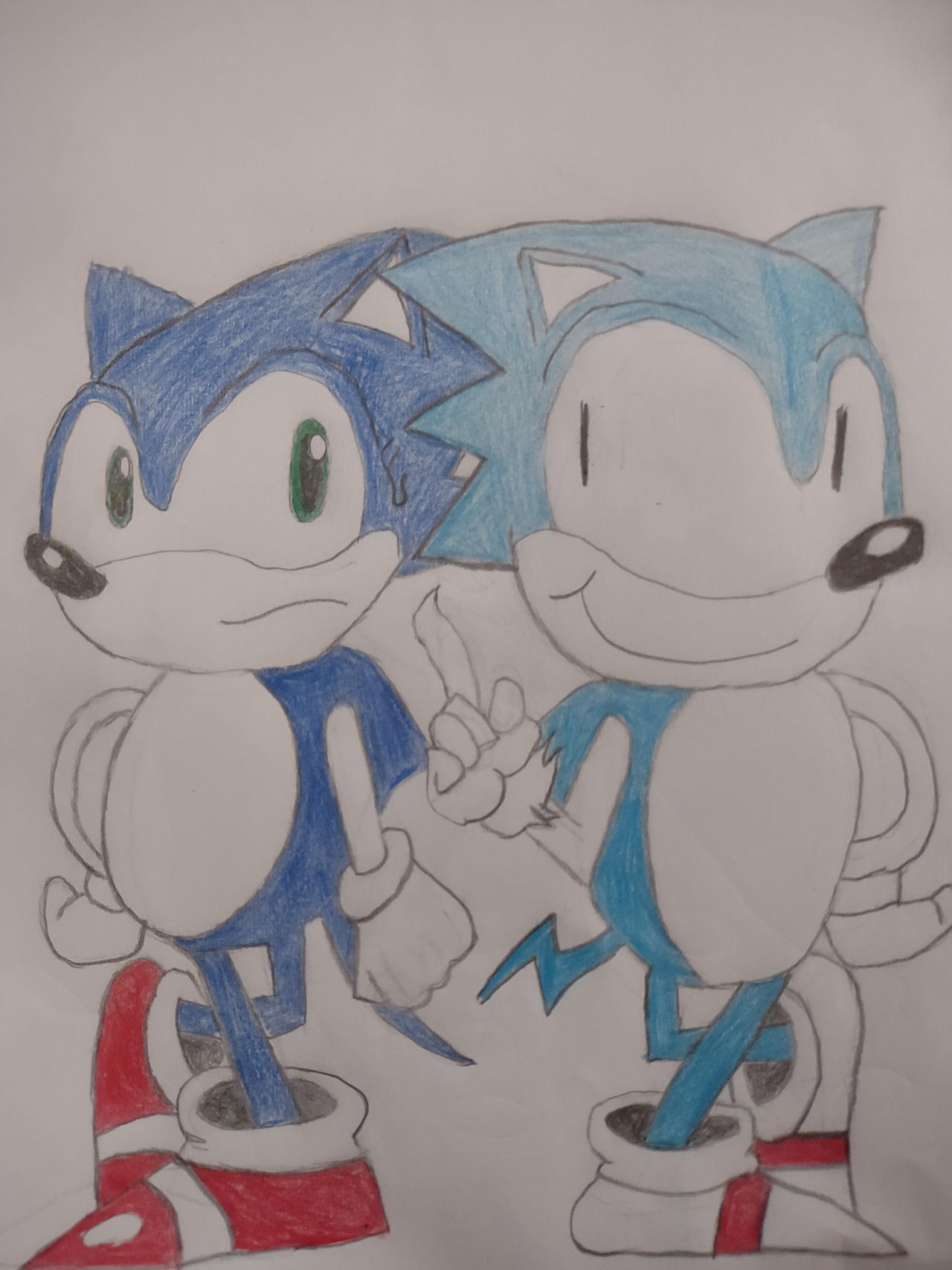 Sonic and his faker? by workerant14 on DeviantArt