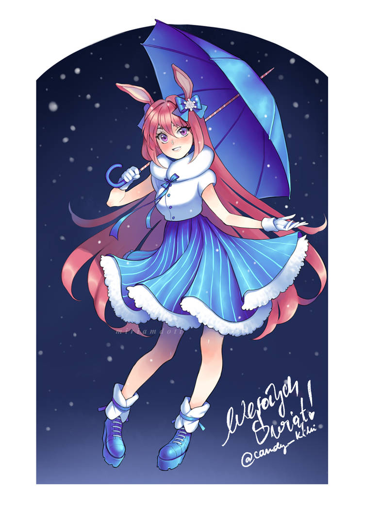 Snow Bunny by MiriamDott on DeviantArt