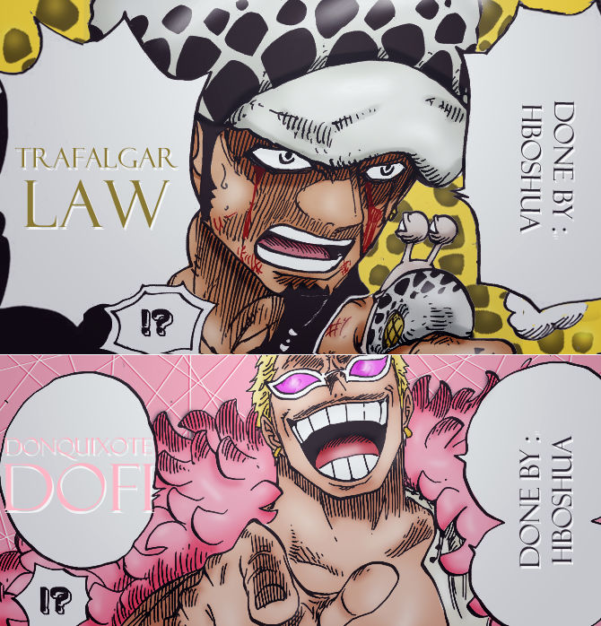One Piece Ch 718 Law And Doflamingo By Hboshua On Deviantart