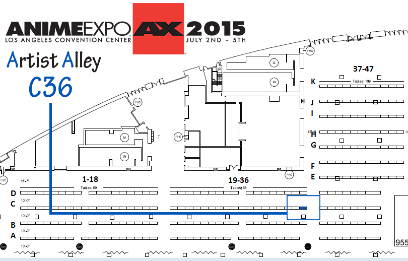 Artist Alley Public Floorplan by AzureRat