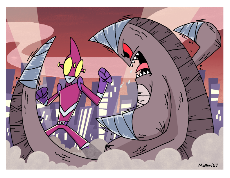 Kaijuman vs Drilldo by Castwell on DeviantArt