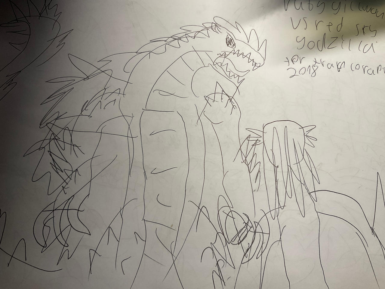 Red sky Godzilla vs Ruby gillman by thunderninja124 on DeviantArt