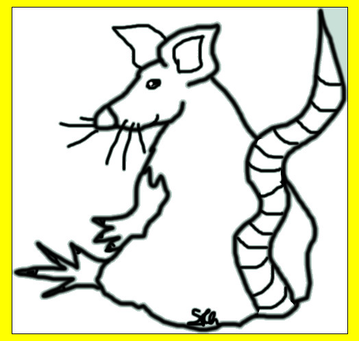 FREE Rat Lineart1