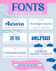 FONTS PACK #002 (Twice, ITZY, Alexa and +)
