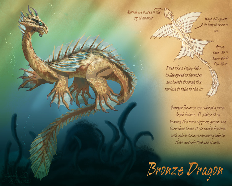 hungersnød Vandre klynke My Bronze Dragon by DragonessArt on DeviantArt