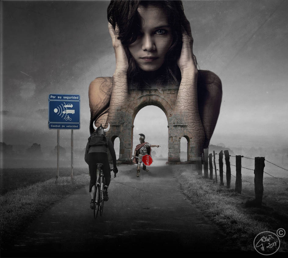 The girl in the bridge