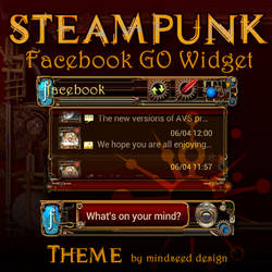 Steampunk Facebook Widget Theme for Android