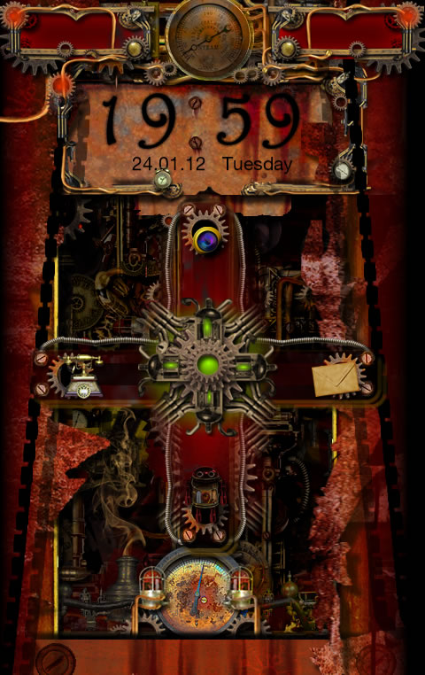 Steampunk Themed Android Lock Screen