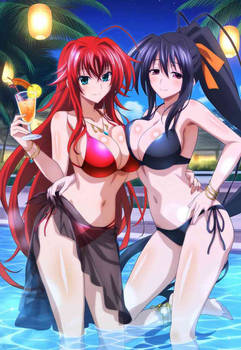 Rias Gremory/Akeno Himejima - Highschool DxD