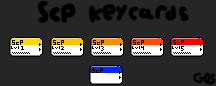 SCP Containment Breach pixel keycards