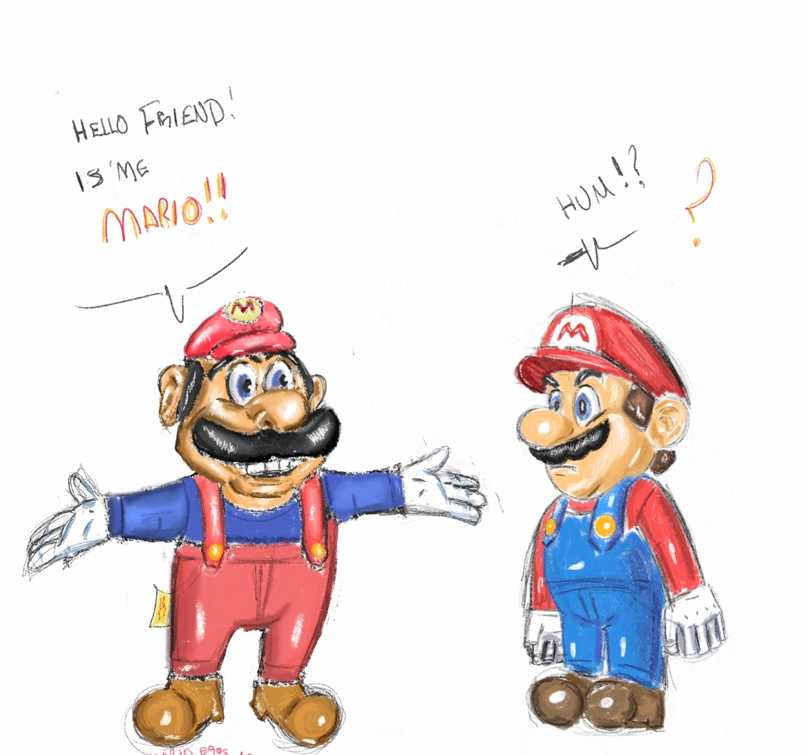 Mario meet Mario by MasterYoussouf on DeviantArt