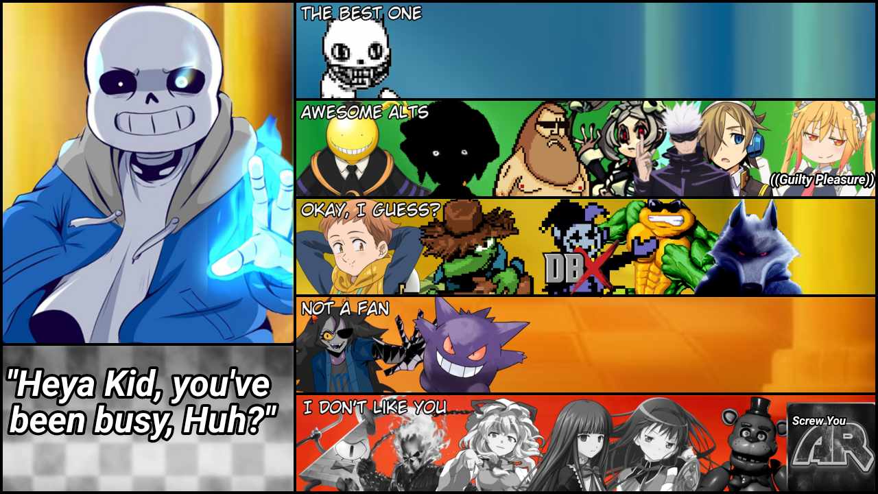 Sans MU Tier List by zalgo9997 on DeviantArt