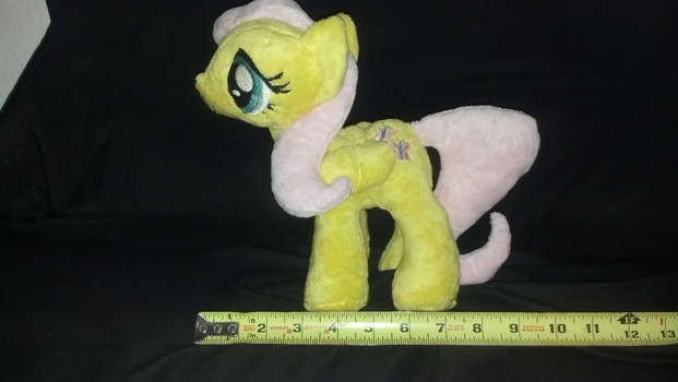 Fluttershy side view with size reference