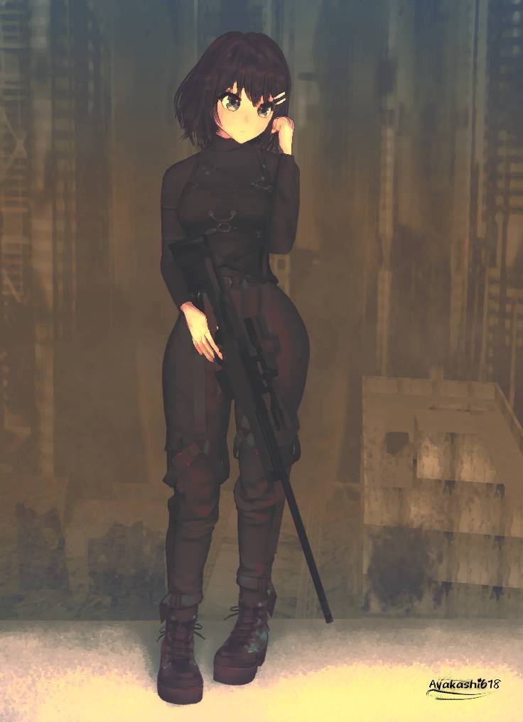 Anime Sniper Girl By Ayakashi618 On Deviantart
