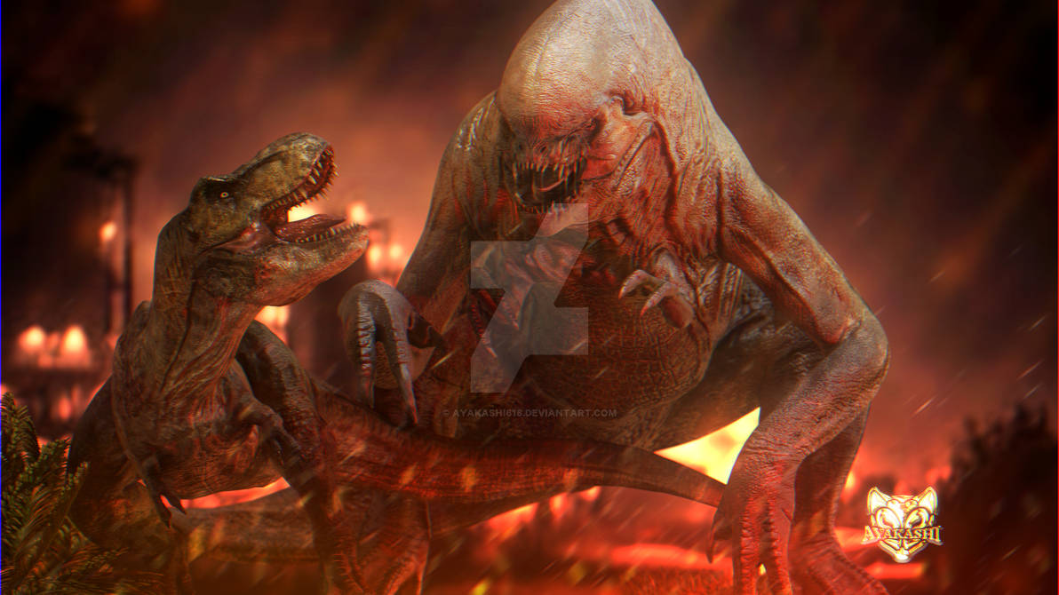 Distortus Rex Vs Rexy by Ayakashi618 on DeviantArt
