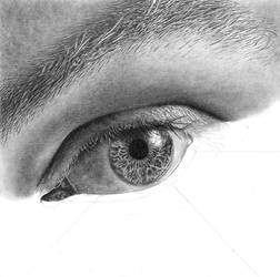 Eye Drawing III - in the making by rotten-ralph