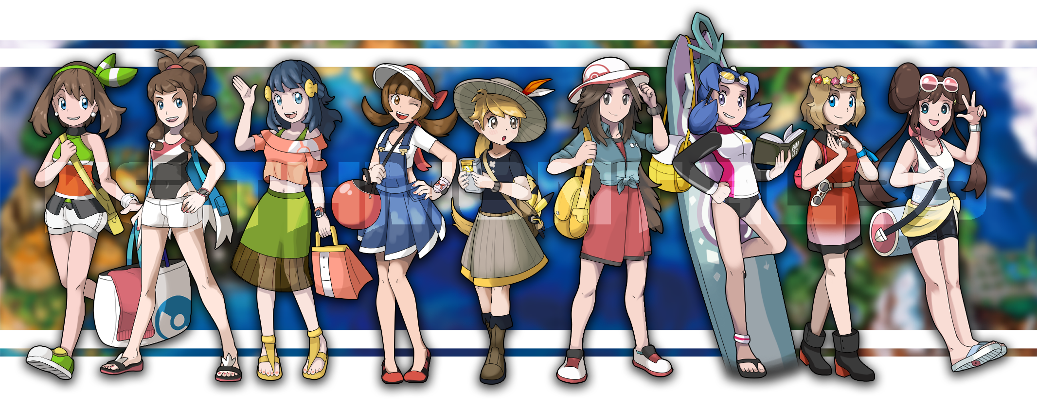 Alola region outfits in Pokemon GO. by FMAandYGO5dsgirl on DeviantArt