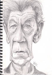 Ian McKellen Caricature