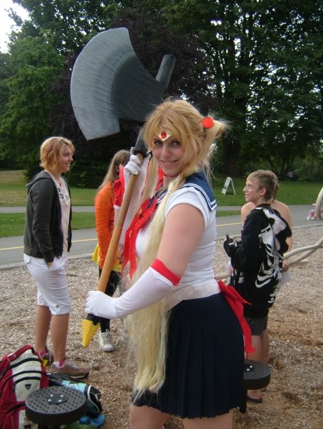 Sailor Moon's got an axe...