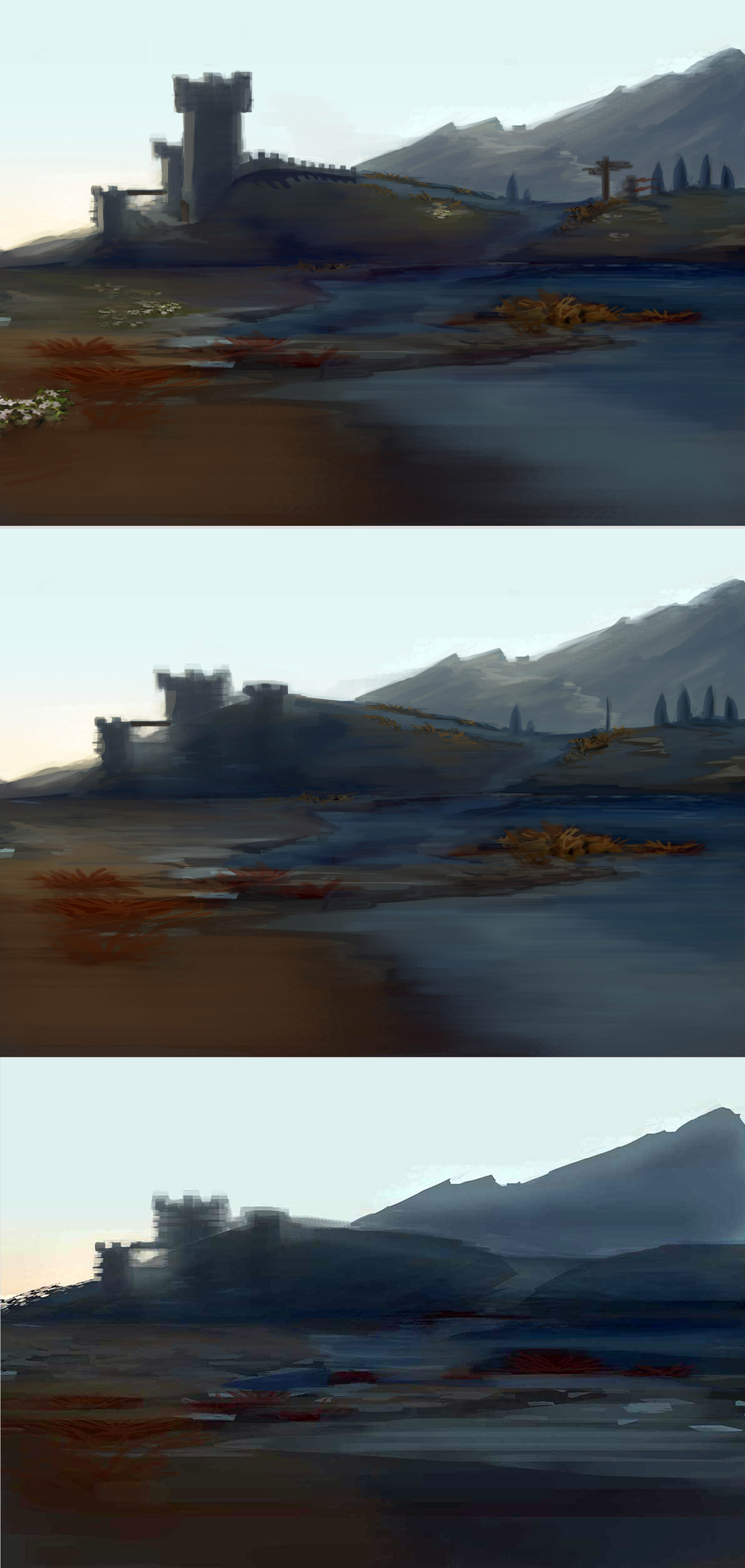 Skyrim fanart environment wip