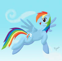 Flying Rainbow Dash