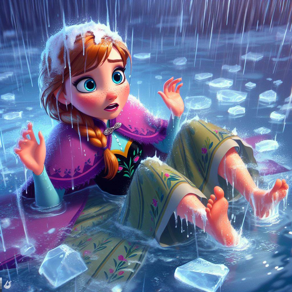 anna falls over by chryslerfire on DeviantArt