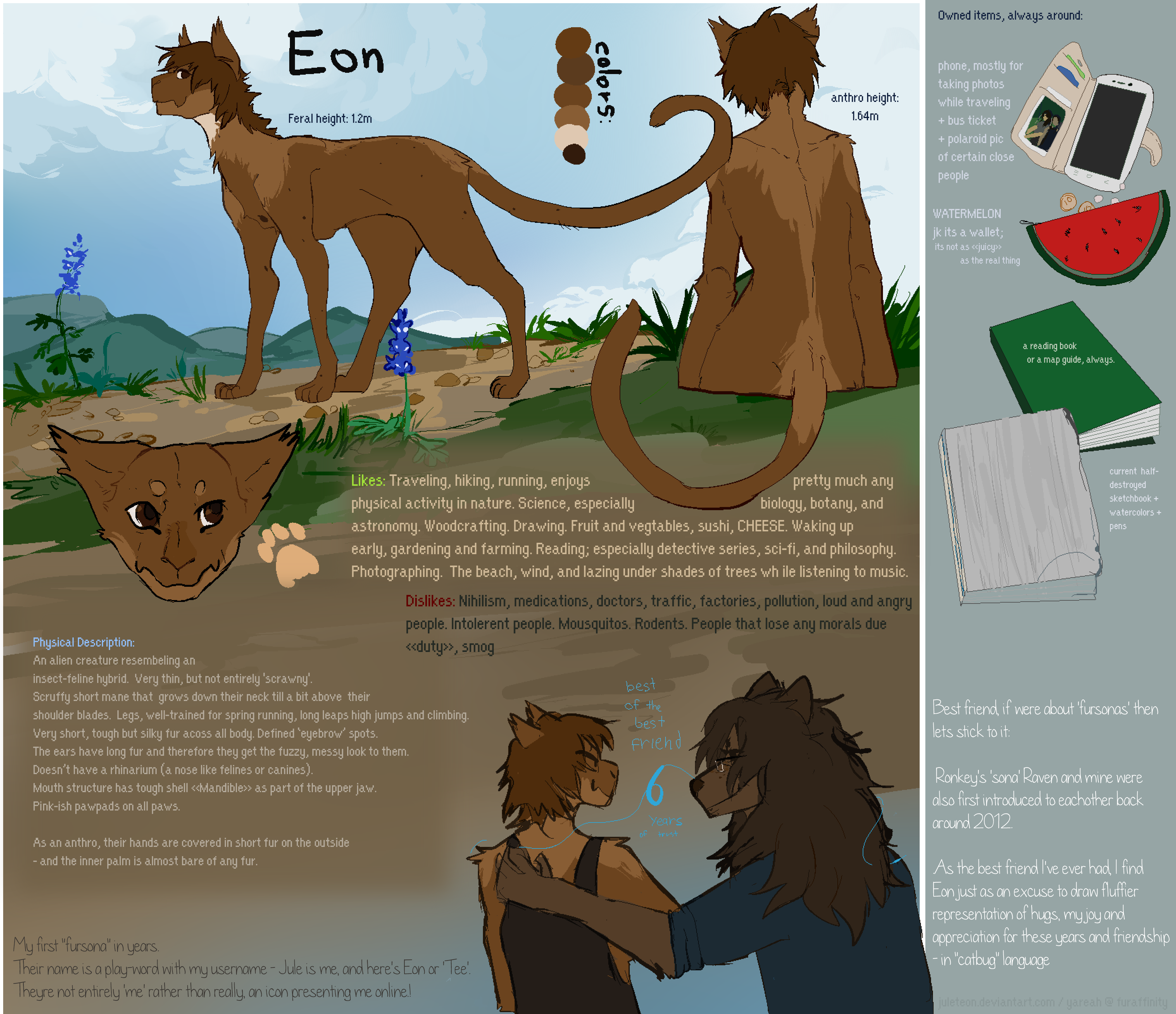 Eon - 'fursona' reference sheet