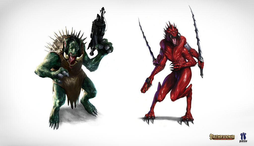 Pathfinder Rabisu RPG creature illustration - Pathfinder by tomafeizogas on DeviantArt