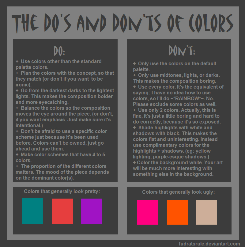 The Do's and Don'ts of Colors