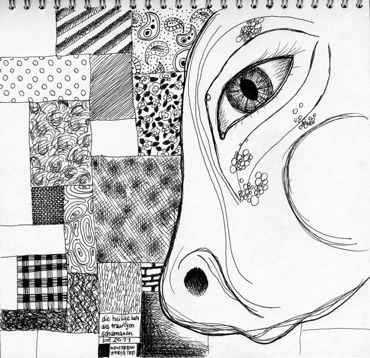 the holy cow of the sad shaman by bluemacgirl