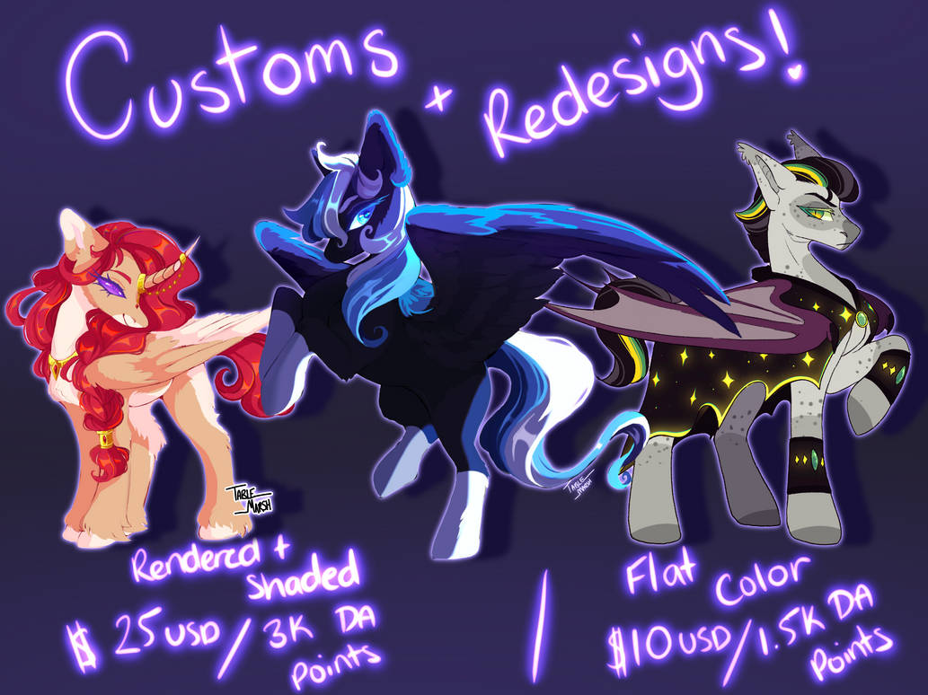 Mlp Restyle MLP Customs + Redesigns! by TableMarsh on DeviantArt