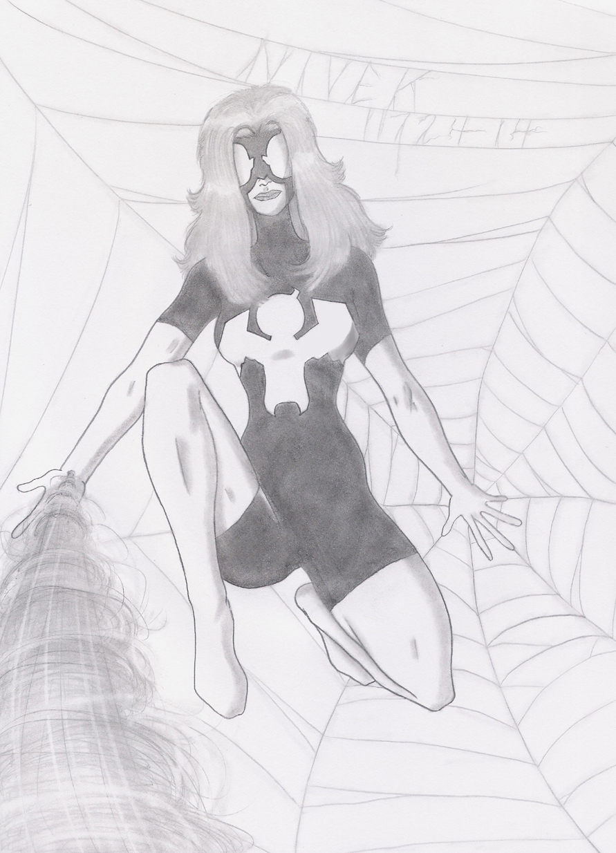 Spider-Woman: Julia Carpenter Left Handed Sketch