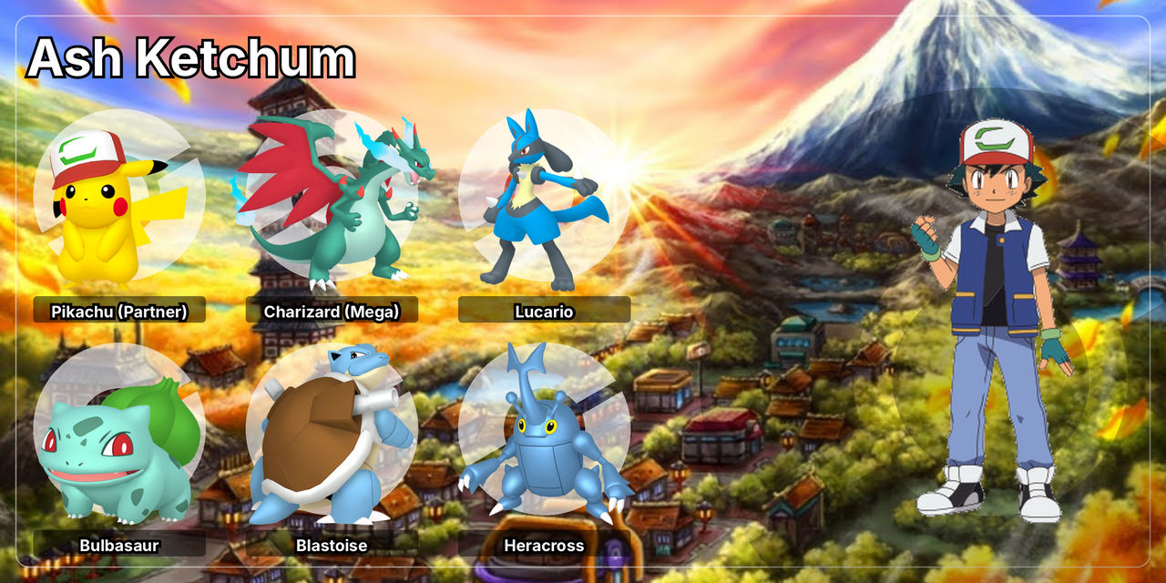 Ash Ketchums (Fanfic) Johto Team by noah26507 on DeviantArt