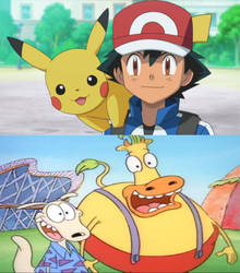 Ash meets Rocko and Heffer