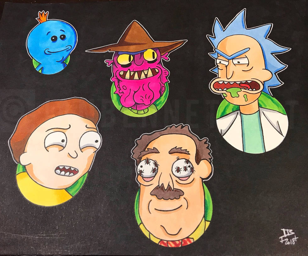 Rick and Morty Tattoo Flash by on DeviantArt