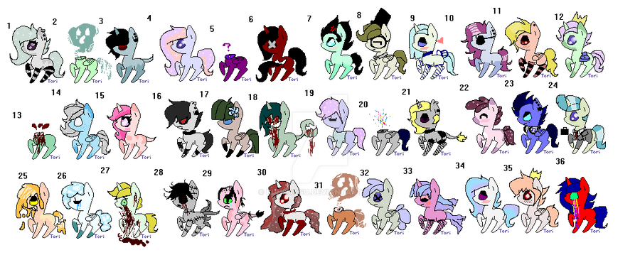 NEW Huge Unique Pony Adoptables OPEN CHEAP 2