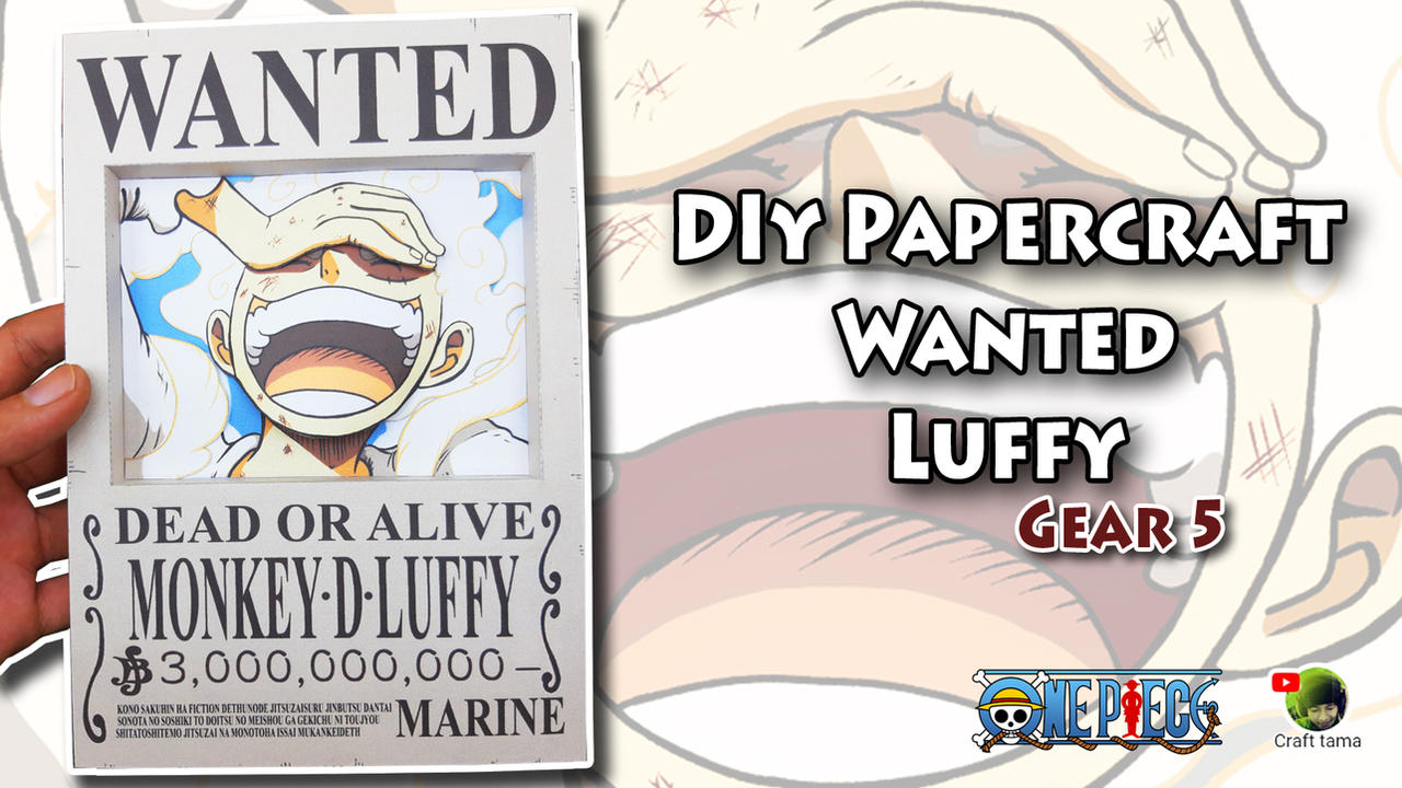 Luffy 5one Piece Gear 5 Wanted Posters - Luffy Zoro Buggy Kraft