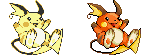 Raichu Yellow Sprite Re-Pixel