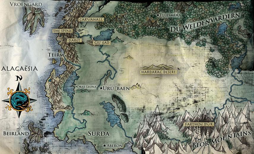 Eragon Map by thorn11166 on DeviantArt Eragon Map by thorn11166 on DeviantArt