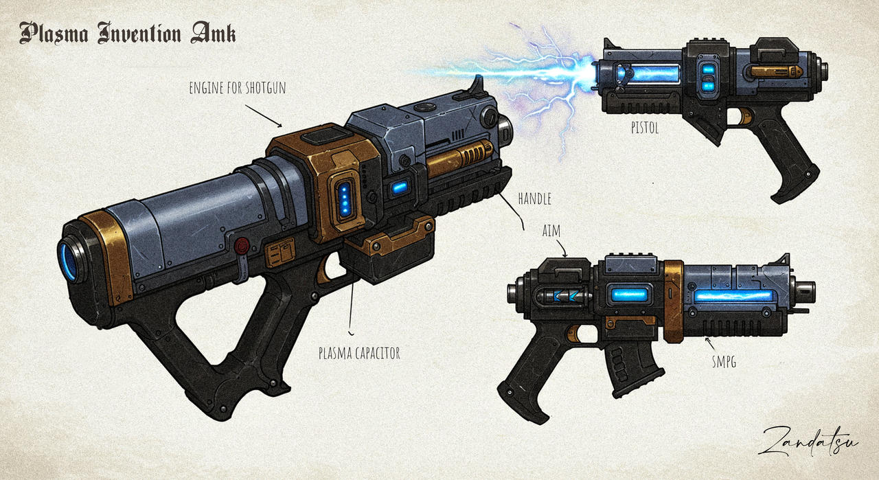 40k Exploding Gun Warhammer 40K, Plasma Invention AMK Weapon Design by zanfartsui on ...