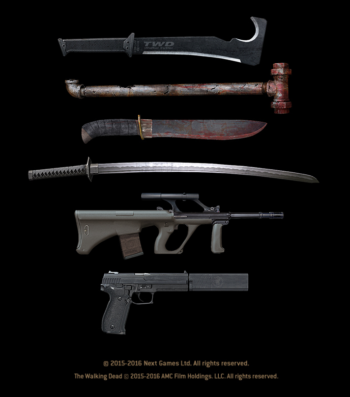 The Walking Dead - No Man's Land  (weapons)