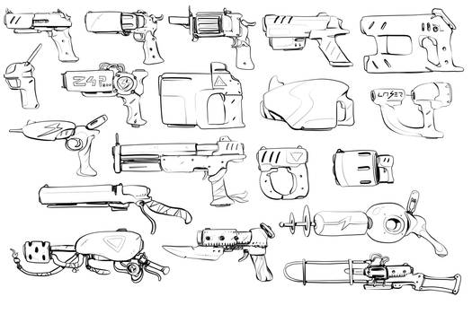 W20170722 - gun doodles