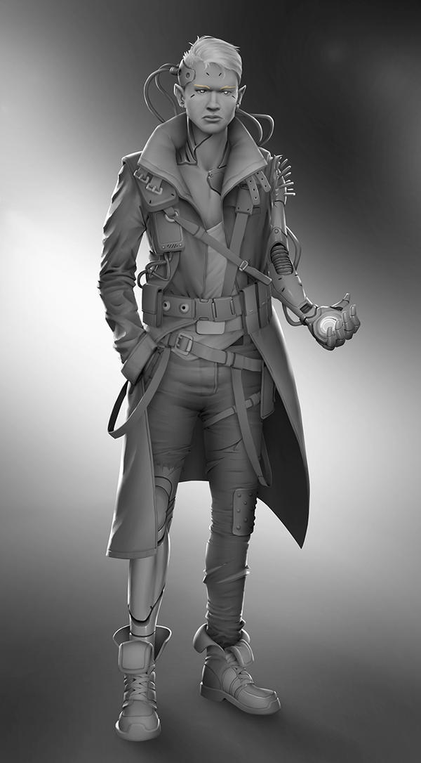 Darknet 2020 - Mage/Rogue (greyscale) by StMan on DeviantArt