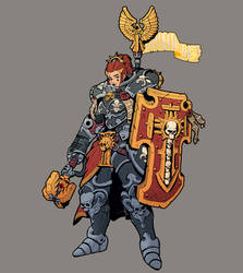 Brigitte Sisters of Battle skin, Overwatch/WH40K